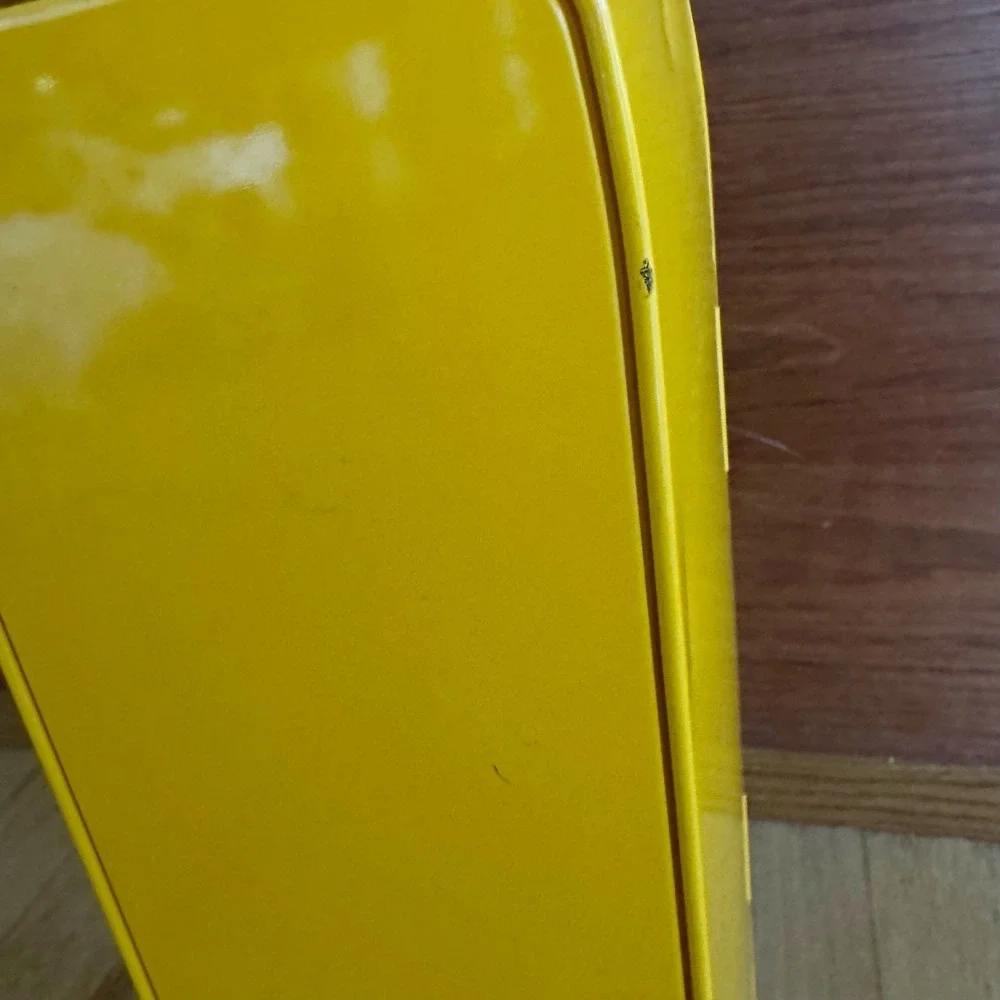 Veuve Clicquot Smeg Champagne Bottle Cooler Yellow Orange Fridge Case NO BOTTLE